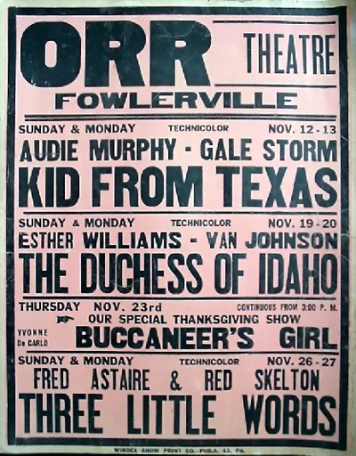 Orr Theatre - Old Ad